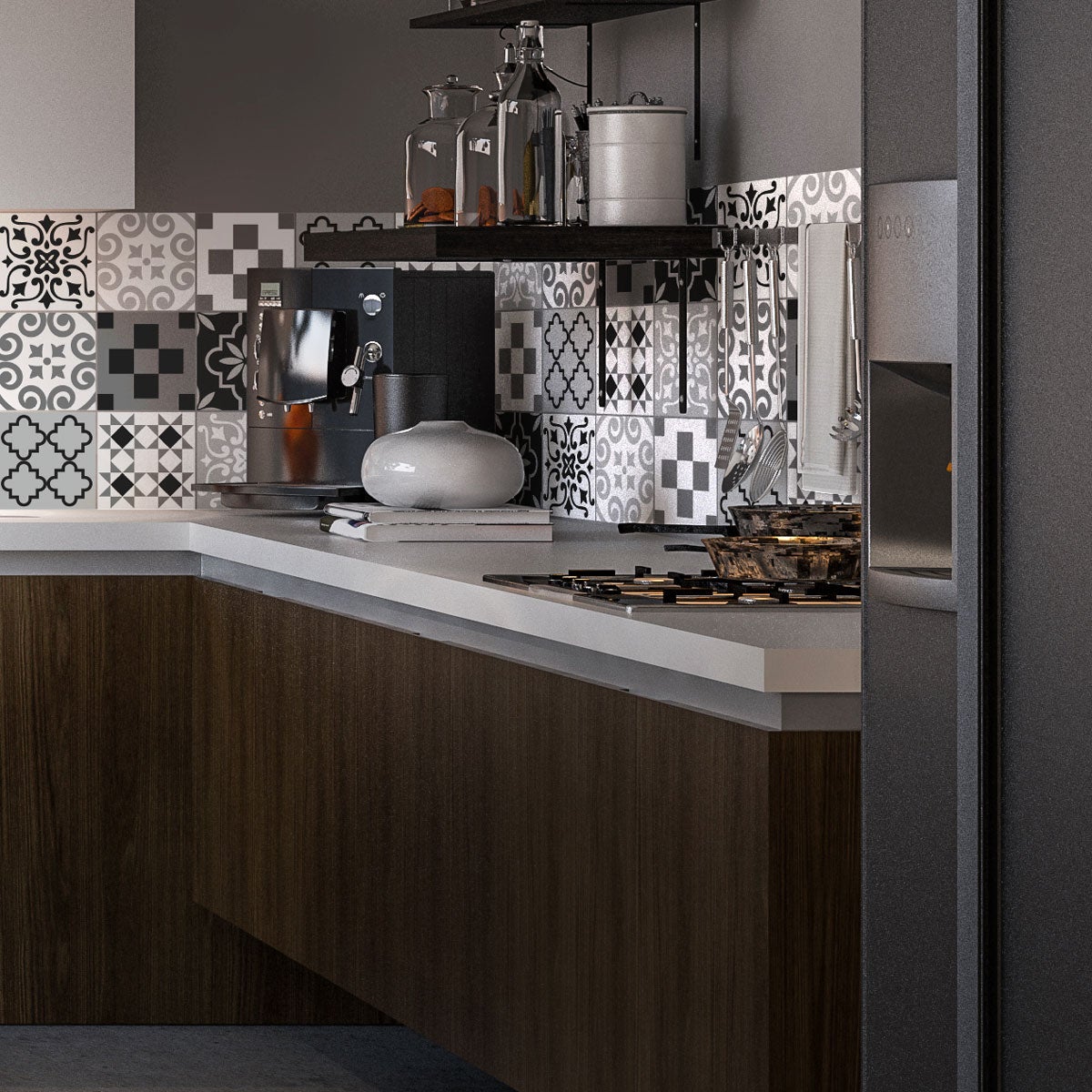 9 adesivi piastrelle azulejos christiano - Sticker adesivo - adesivi murali - 9stickers10x10cm - 3