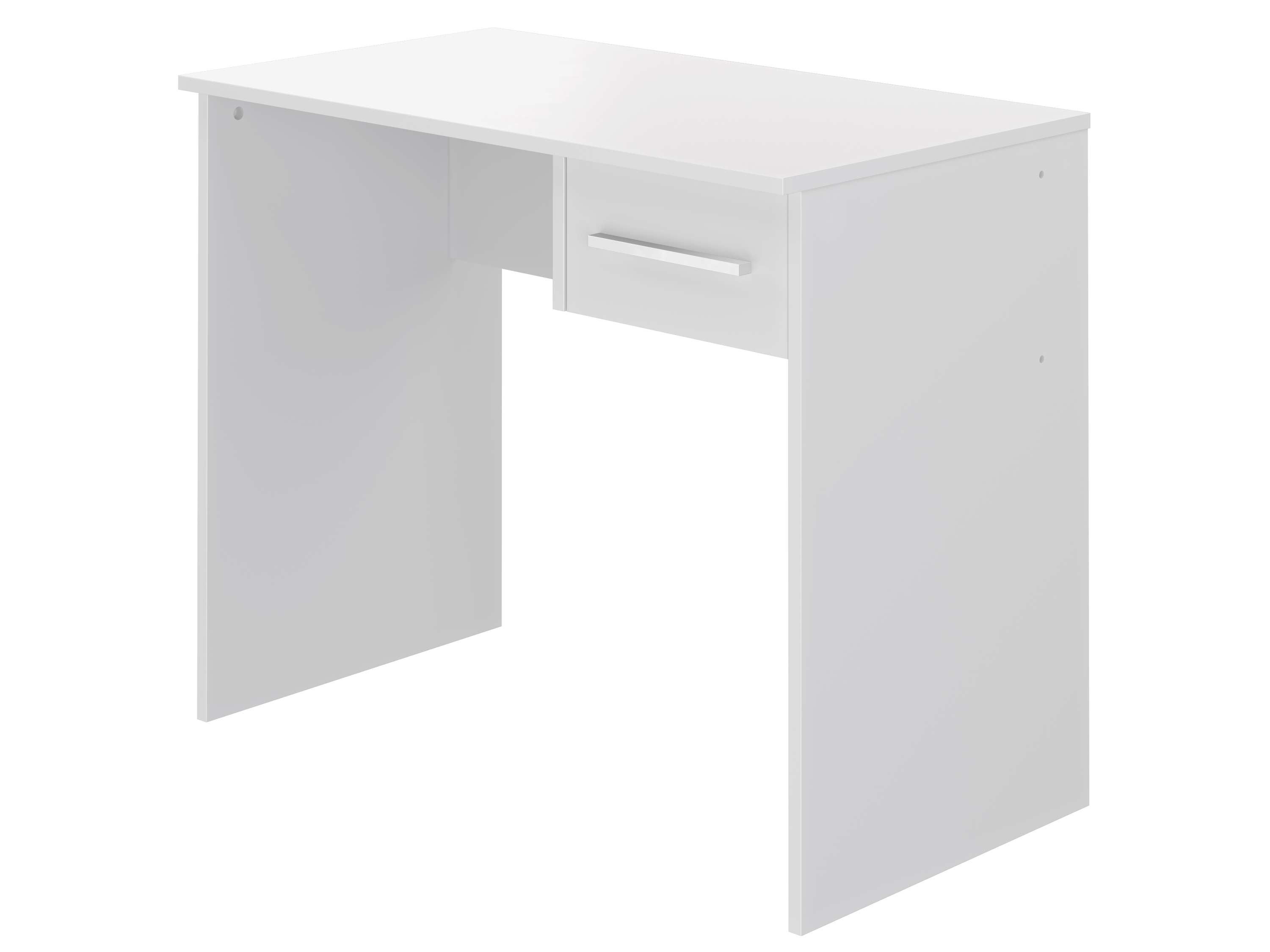 Bureau SAME 1 tiroir 90x50x74 cm blanc TALESA - 4