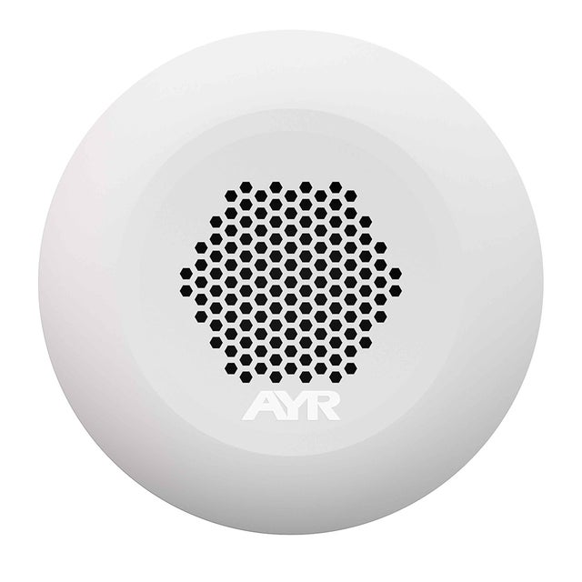 ALARME CONNECTÉE AYR, centrale sans fil 100 dB, Wi-Fi 50 m, Bluetooth 10 m, piles fournies, installation intérieure, design compact