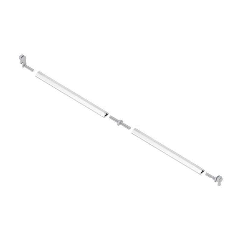 Barre de synchronisation recoupable push to open - Finition : Anodisé - Longueur : 2000 mm - Matériau : Aluminium -HETTICH - 3