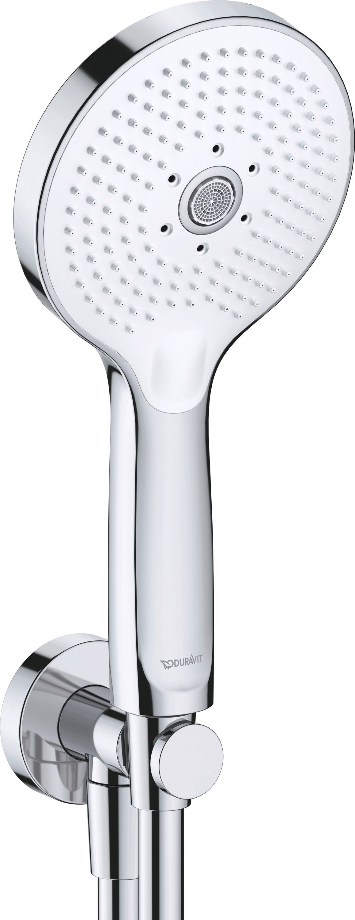 Duravit wall connection elbow set 3jet Click!, white chrome high gloss, UV0762001005