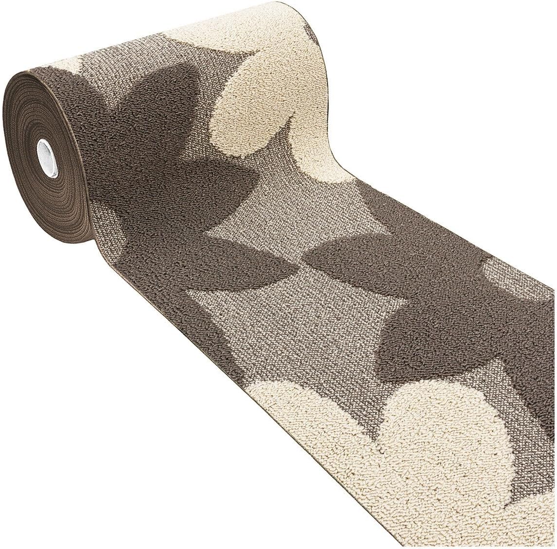 Alfombra de cocina por metro h 57 antideslizante suave absorbente lavable flores 3d beige