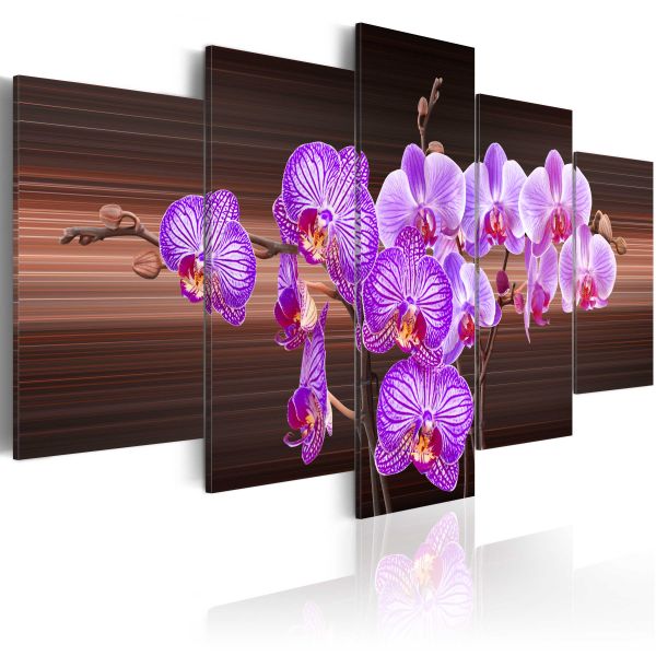 Tableau Sur Toile Tulup 100x50 Cm - Impression Florale Fleurs Rouges - Décoration Murale Moderne