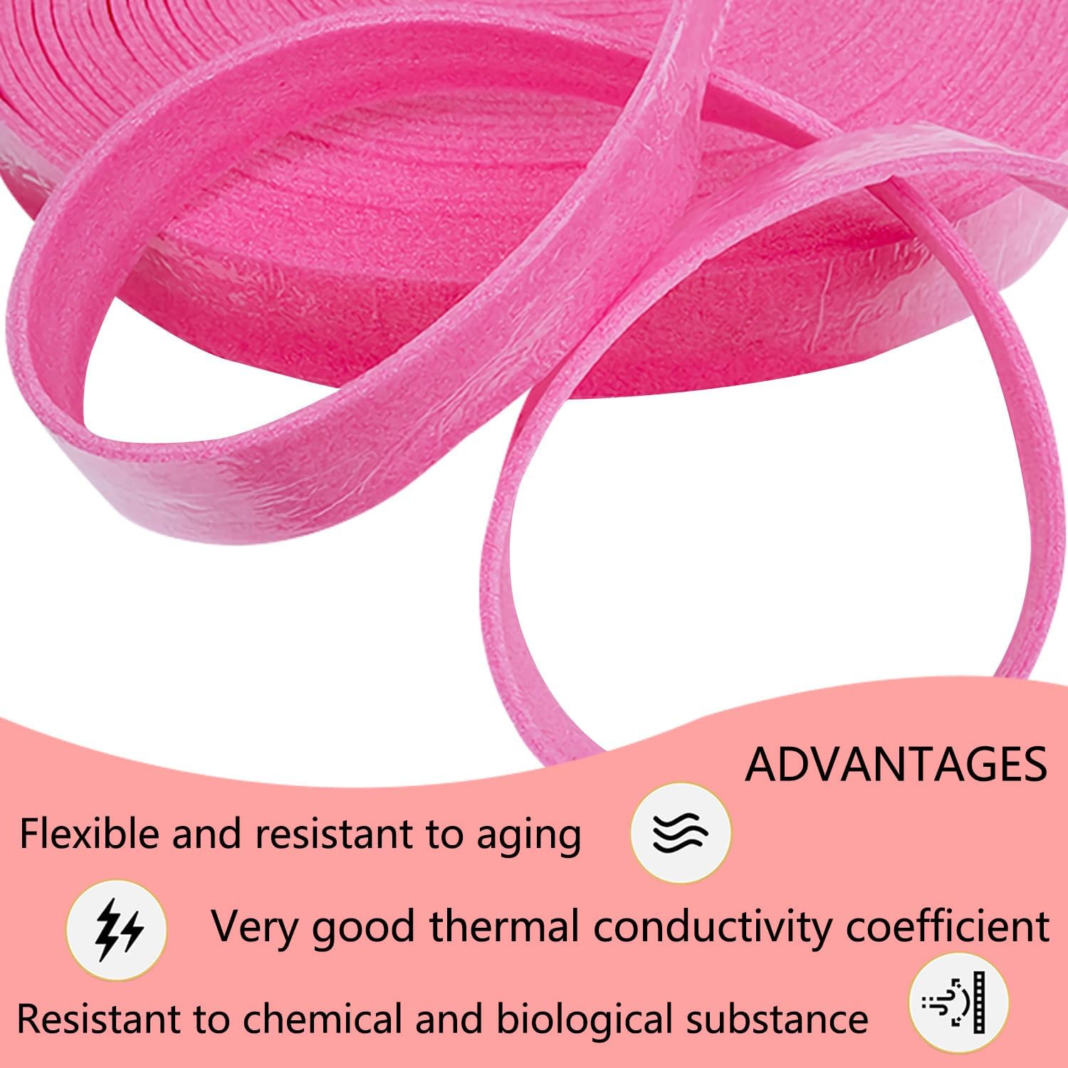 Pasek obwodowy do płytek samoprzylepnych 100 mm x 5 mm x 15 m do jastrychu, elastyczny pasek do ogrzewania podłogowego - 5