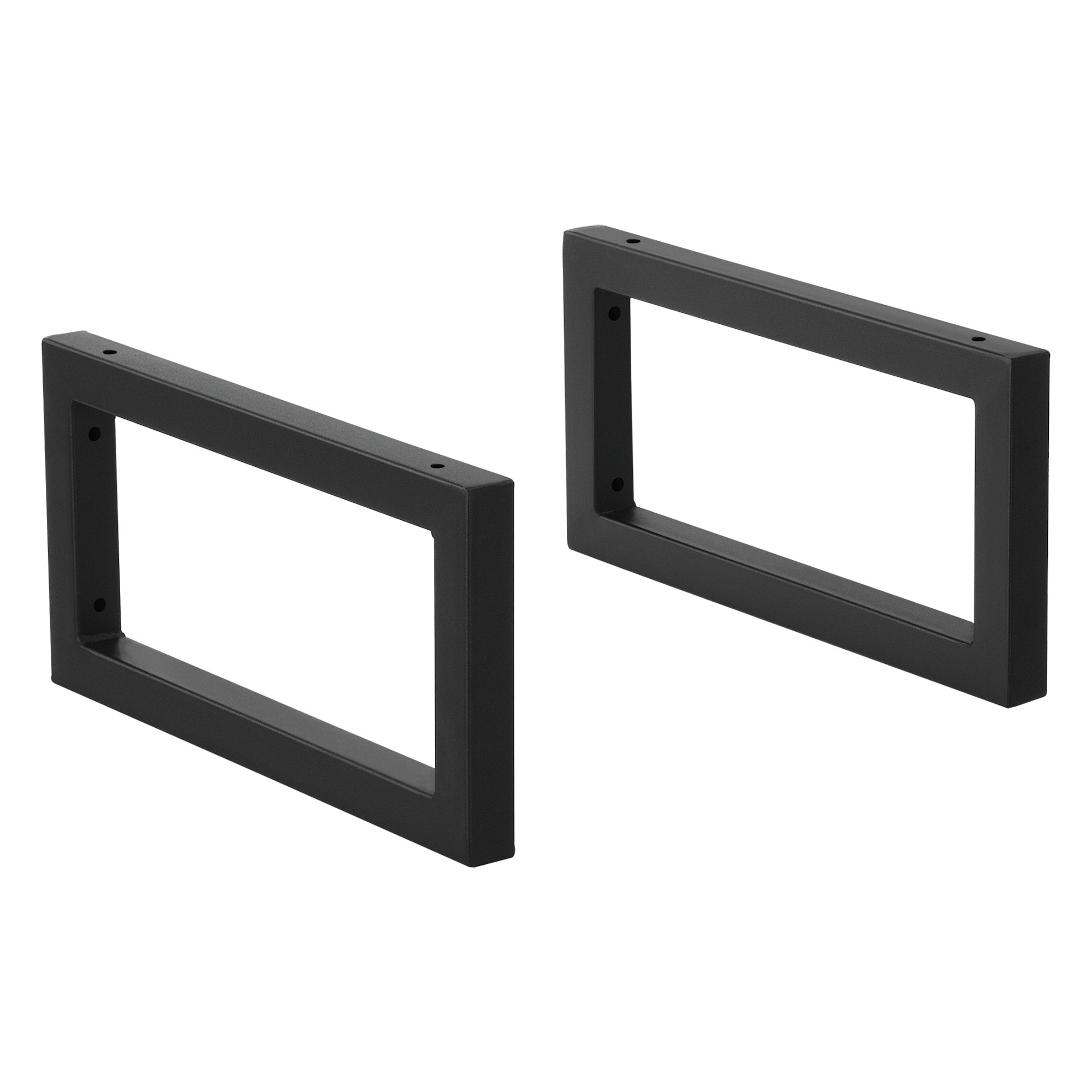 2 Supports Muraux Pour Batte De Baseball - En Bois Noir - Avec Feutre Protecteur - Pour Exposition Collection