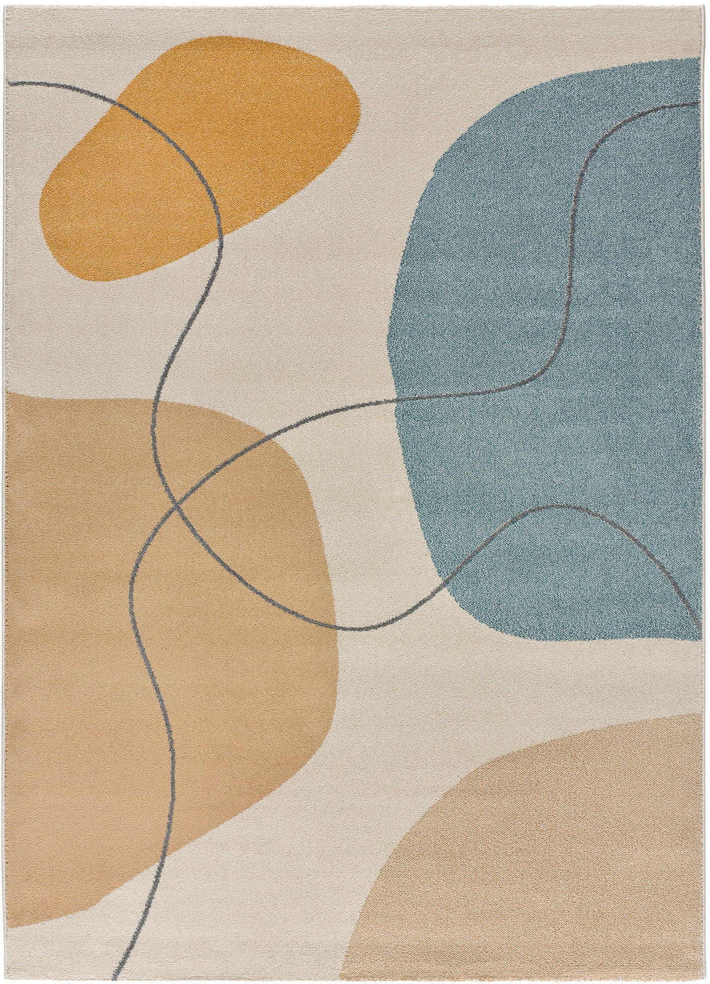 Tapis intérieur multicolore rectangulaire l.140 x L.200 cm NEW YORK formes organiques - ATTICGO - 2