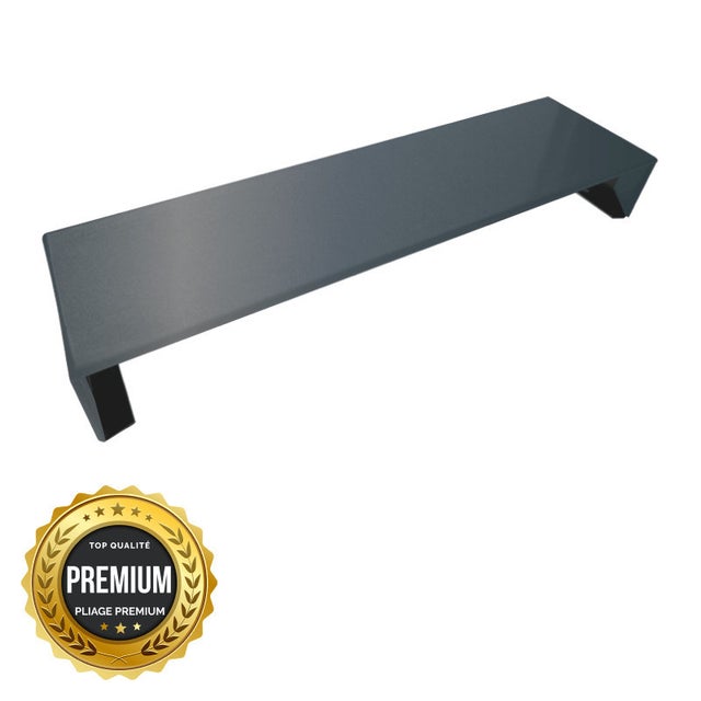 Eclisse couvertine aluminium PREMIUM, gris anthracite RAL 7016, L. 210 mm, ALUHOME
