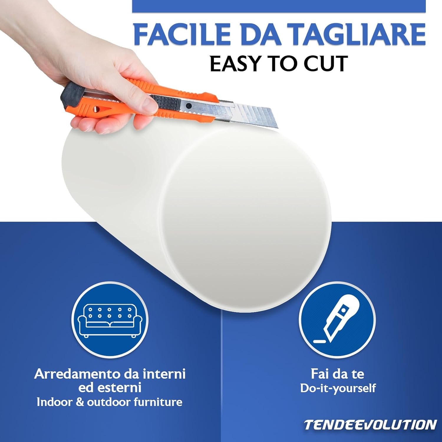Cylindre en mousse pour canapé-lit - Rembourrage en mousse et polyuréthane - Rouleau en mousse - Diamètre 15 cm - Longueur 20 cm - 4
