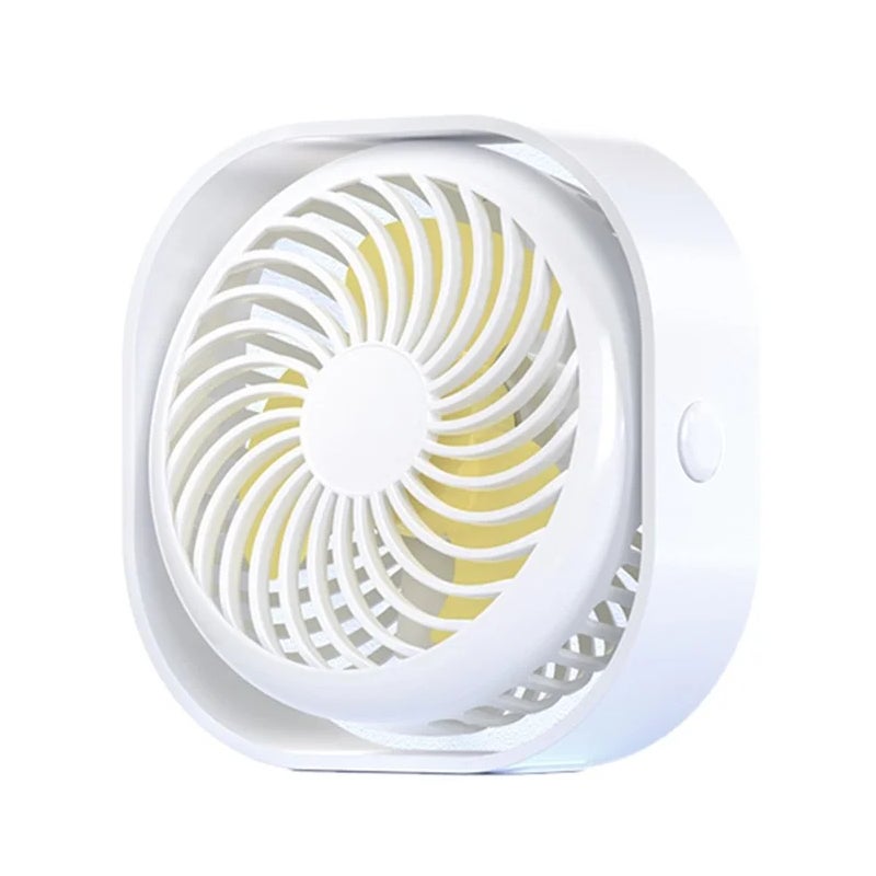 USB Fan Mini Portable Fan Cichy wentylator biurkowy 3 regulowane prędkości zasilany przez USB do domu i biura (biały)