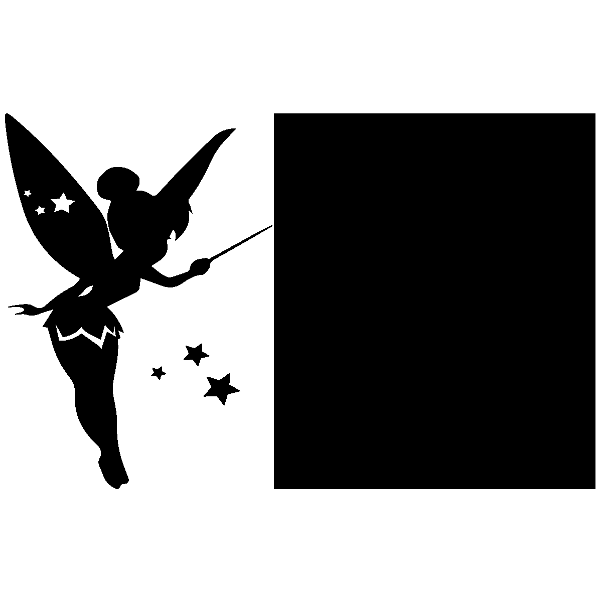 Adesivo lavagna fata + 4 gessi liquidi - Sticker adesivo - adesivi murali - 85x135cm - 2