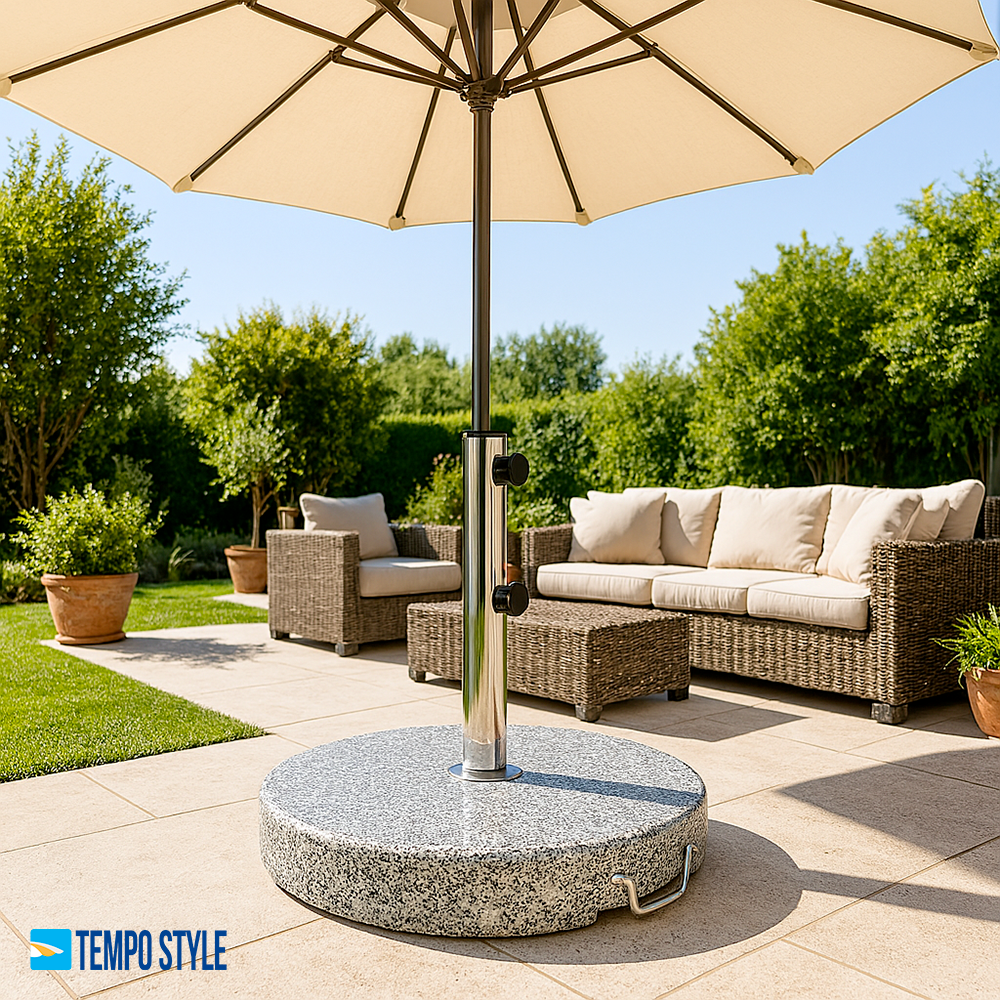 Tempo Style - Pied de parasol en granit 50 kg - 2
