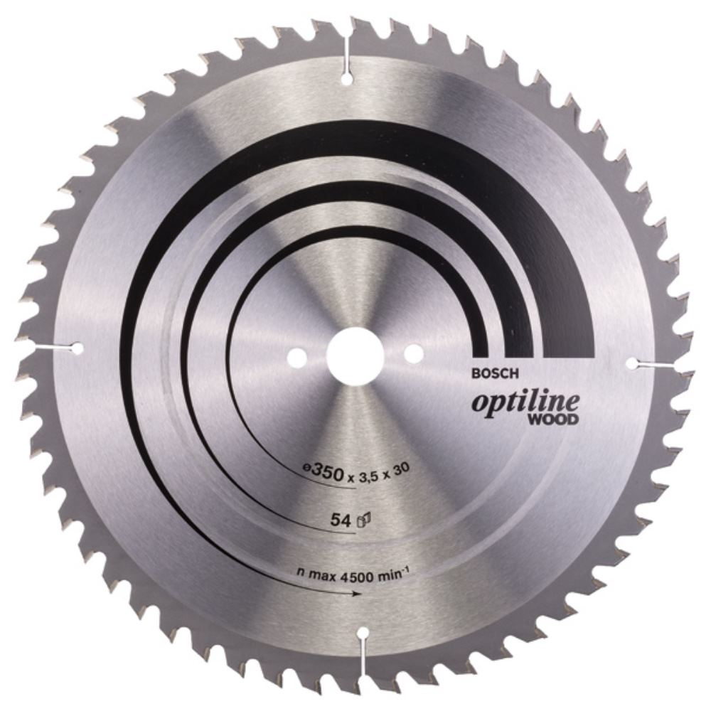 Tarcza do piły tarczowej BOSCH Optiline Wood 350 mm Stal SK5 hartowana - 7