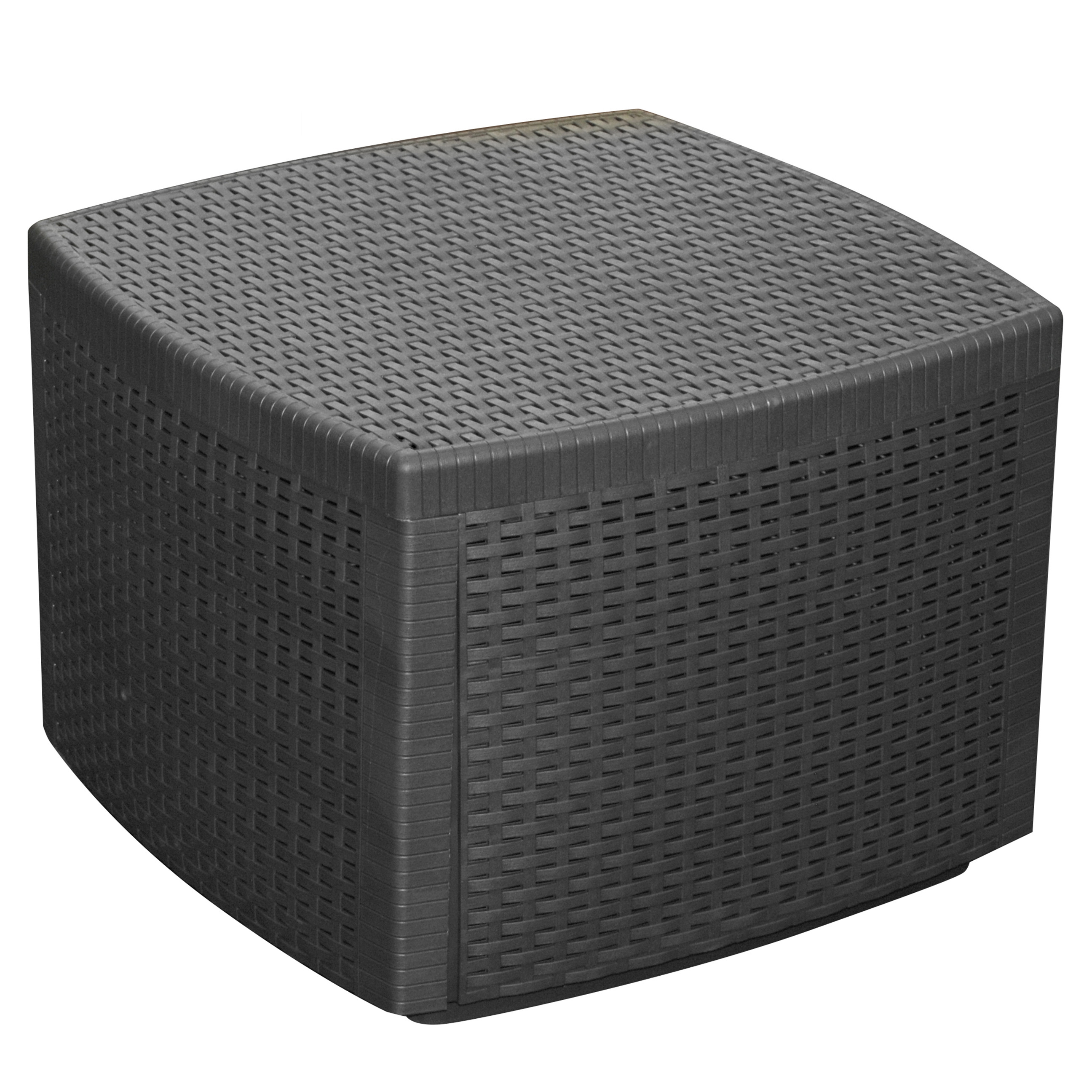 Mesa contenedor Progarden de ratán Naxos antracita - 5