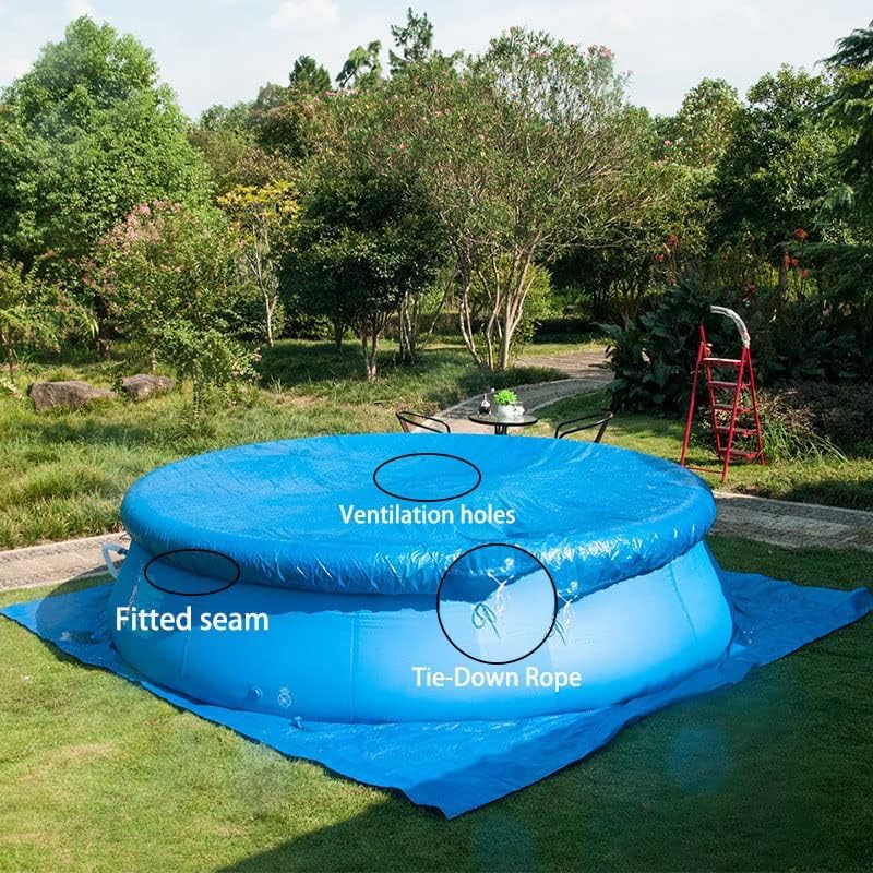 Bâche De Sol Pour Piscine Hors Sol Ronde - Polyéthylène Imperméable - Diamètre 4,57 M (15 Pieds)