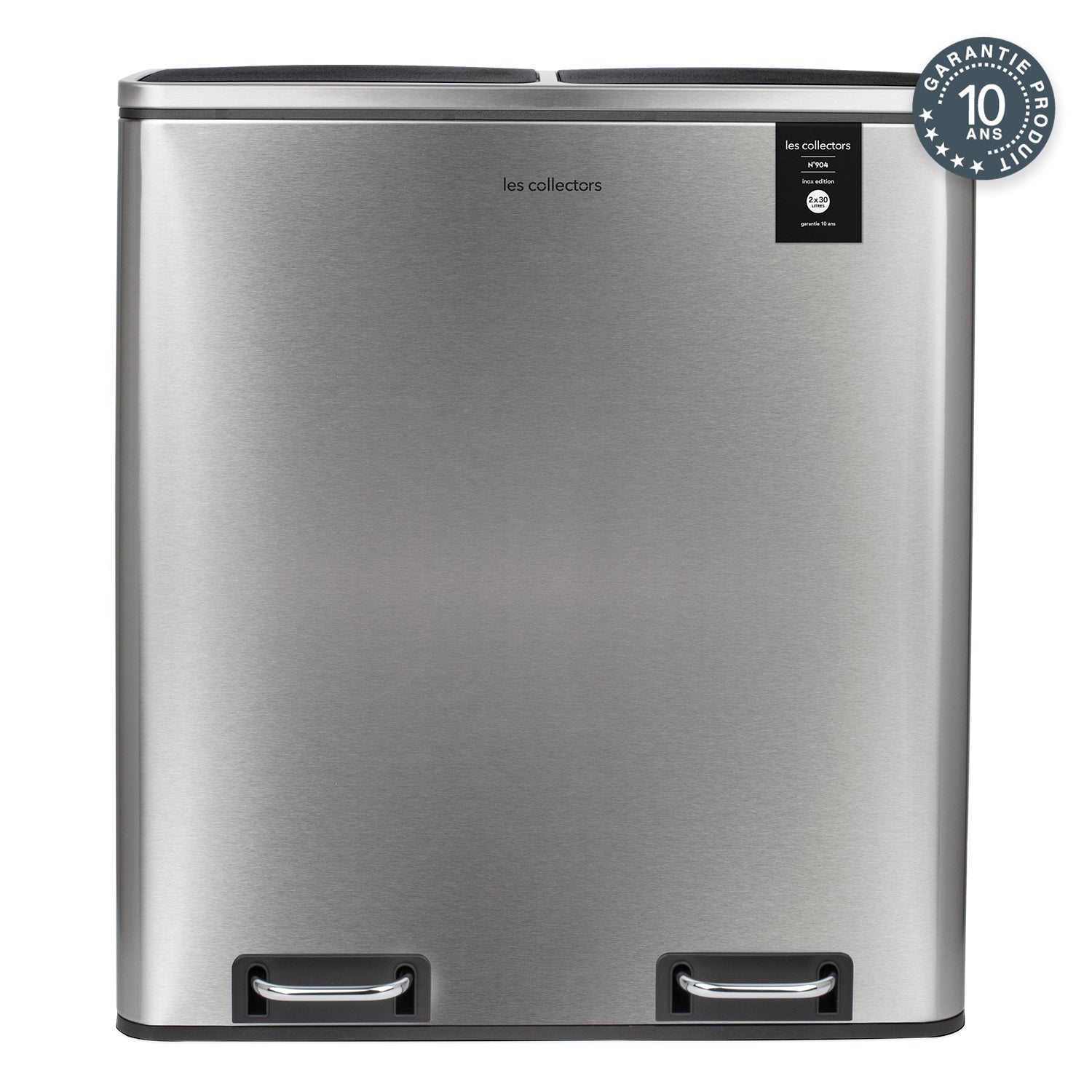 Les Collectors N°904 Pattumiera per raccolta differenziata, Capacità 2x30L,Chiusura silenziosa,Secchi interni rimovibili,Pratico, Resistente,Design - 8