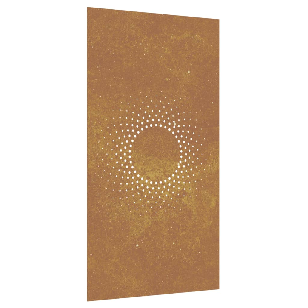 Maison Exclusive - Décoration murale jardin 105x55cm acier corten design du soleil - 2