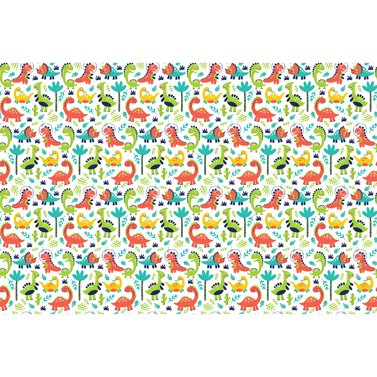 Vinilo infantil dinosaurios espaciales - adhesivo de pared - revestimiento sticker mural decorativo - 60x90cm - 2