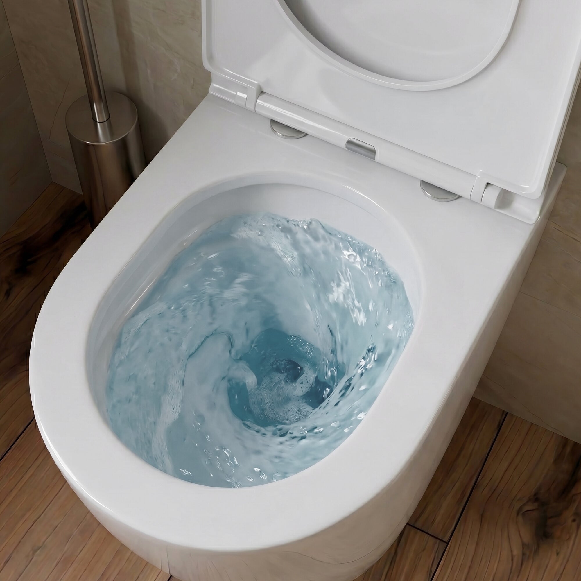 GEBERIT Duofix Basic Support Bâti-support + Lavita WC Dalia suspendu blanc sans bord + panneau de commande Delta 25 blanc | Kit complet WC - 4