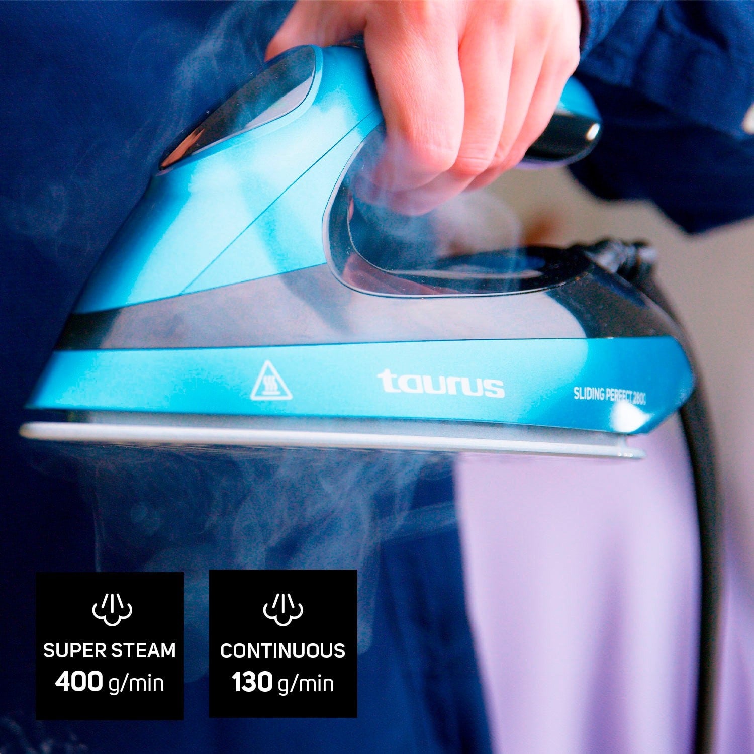 Taurus - Centrale vapeur Sliding Perfect 2800 |2800W |5,5 bars |400 g/min |écran digital |ECO |vertical |semelle céramique - 4