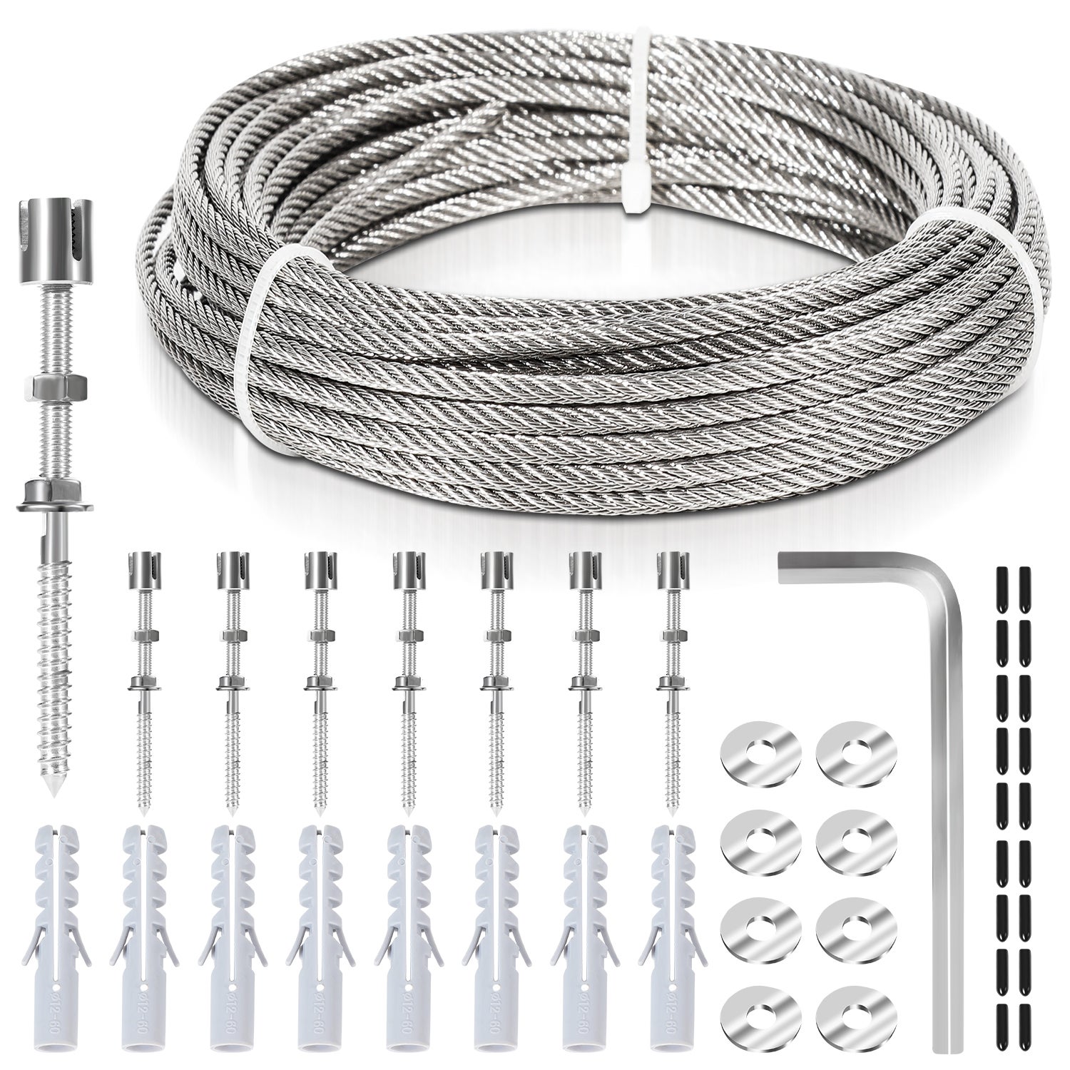 Kit Traliccio Per Piante Rampicanti - Cavo Acciaio Inox, 24 Metri - Foto 14