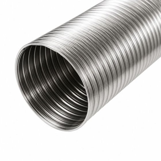 Tubage flexible inox double peau ø150 mm - 3 mètres - 3