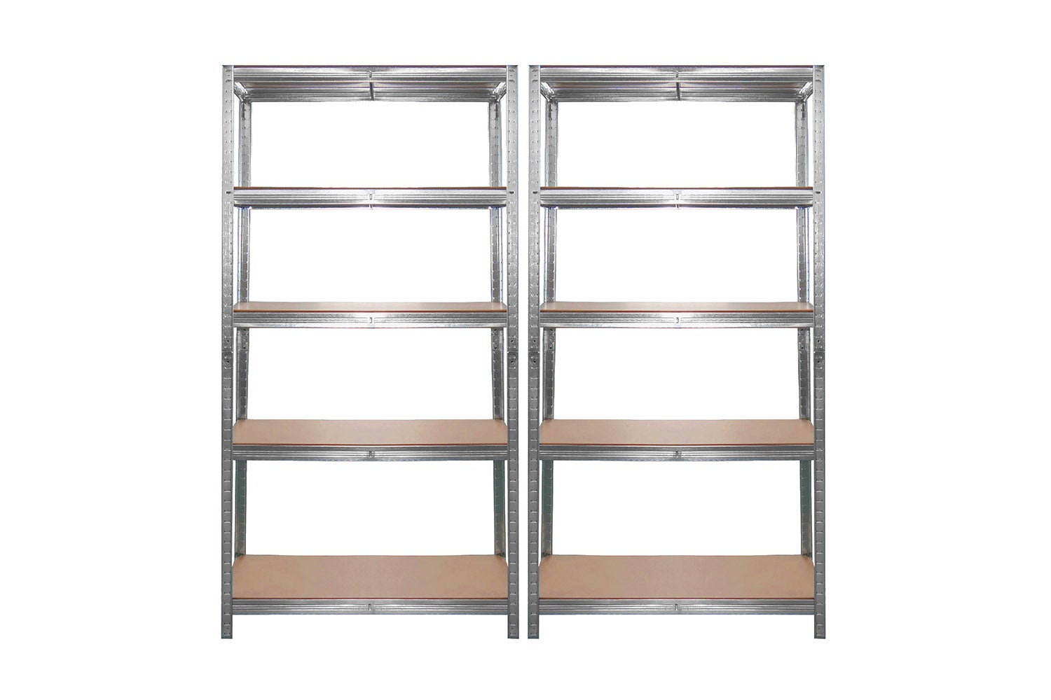Zestaw 2x Regał magazynowy lekki 5 półek 900x300x1800mm KTD