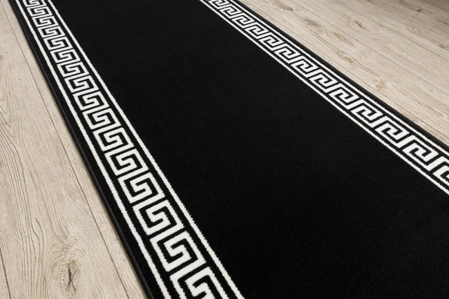 Tapis rond en jute - Amasia (noir Tapis rond en jute - Amasia (noir