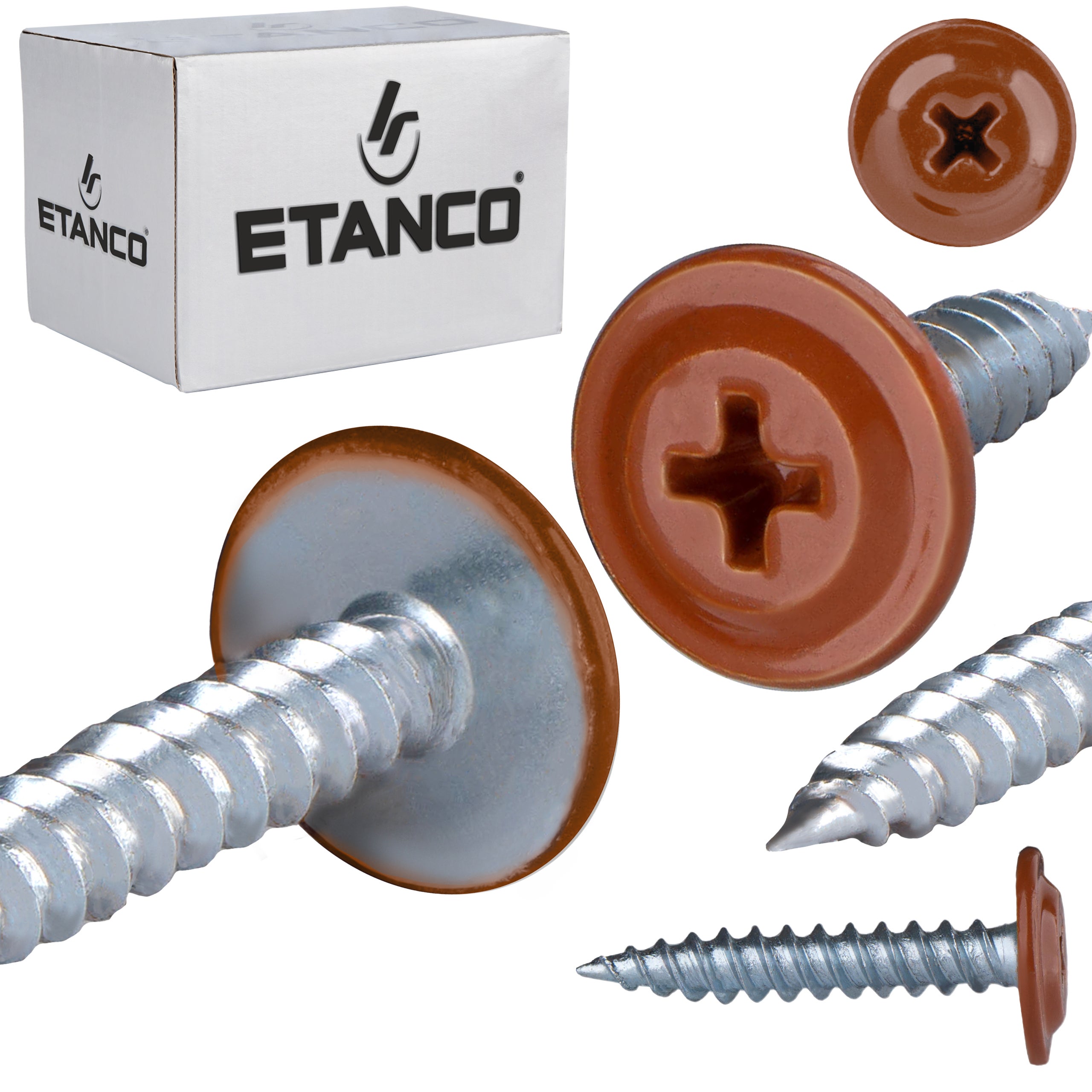 Łączniki montażowe Etanco GM-S 4,2x25 mm RAL 8004 250szt