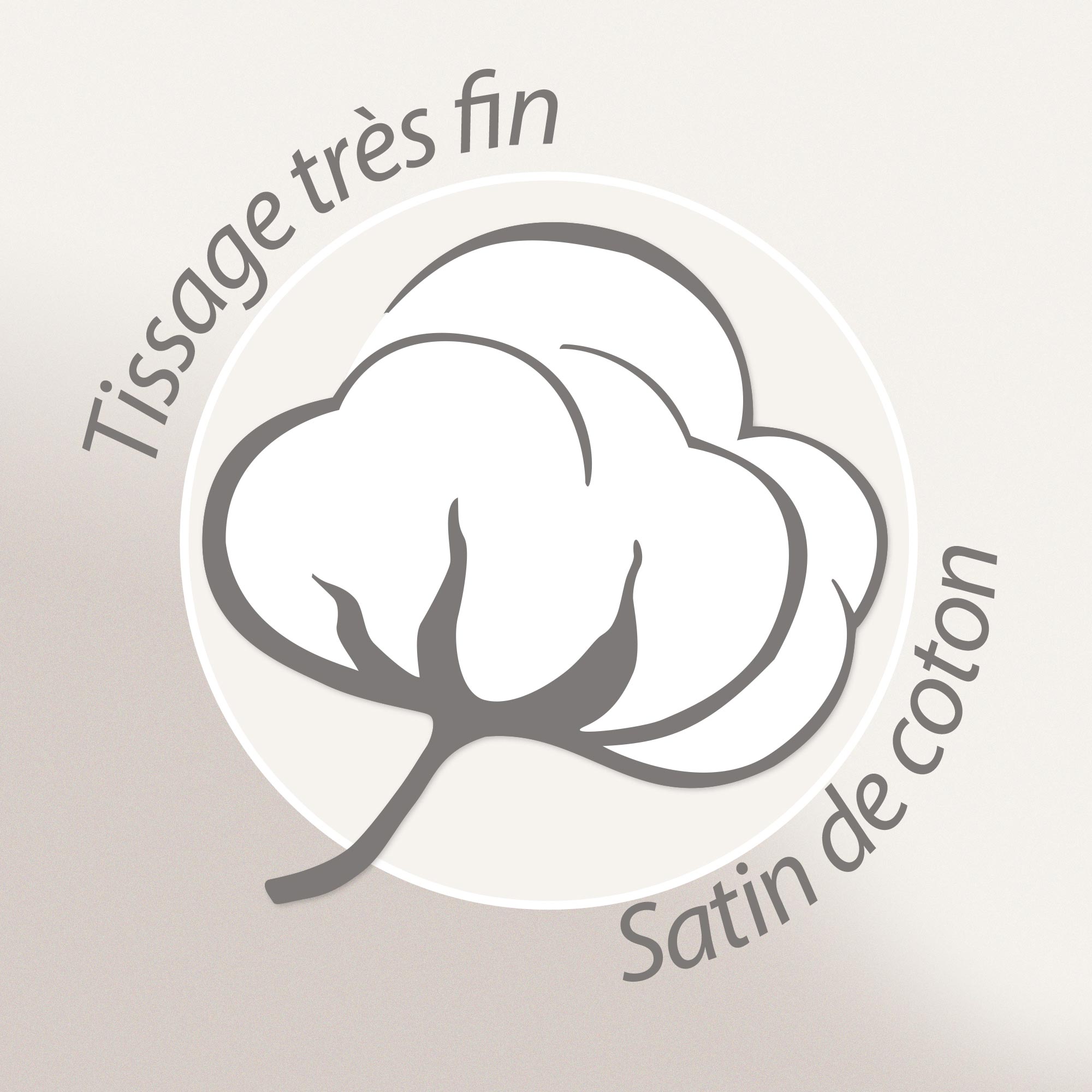 Housse de couette 260x240 cm satin de coton CAYENNE beige ficelle - 7