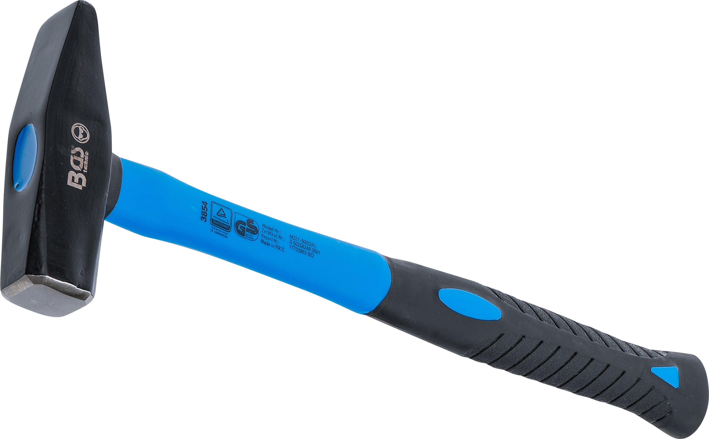 Młotek ślusarski BGS, trzonek z włókna szklanego, DIN 1041, 500 g - 3854