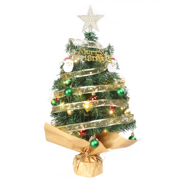 Piccolo Albero Di Natale Artificiale 0,9 M Con 200 Rami E 80 Luci LED – Inclusi 148 Ornamenti E Telecomando - 2