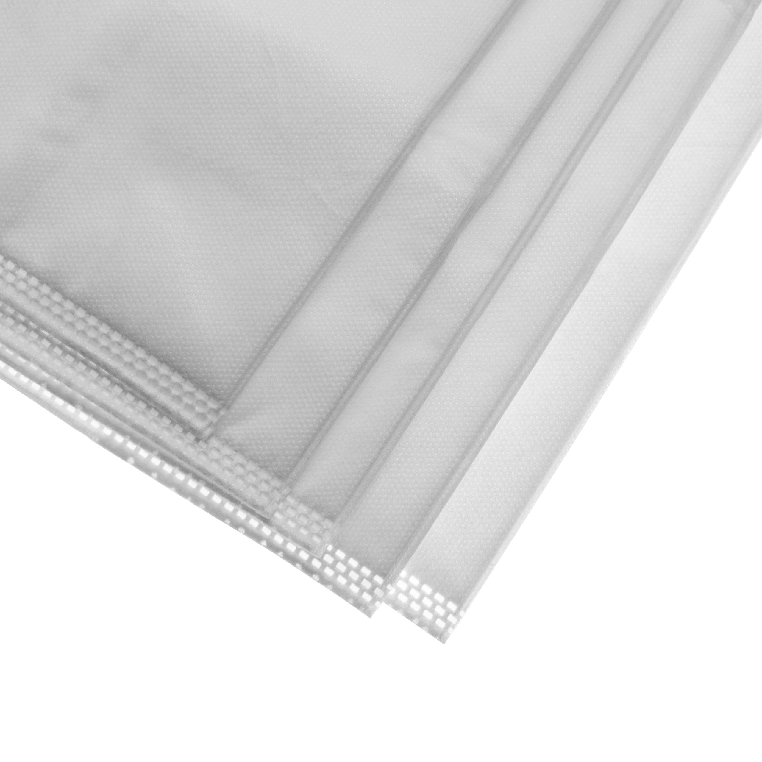 vhbw 5x Sacs filtrants remplacement pour Protool Festool 633582 pour dispositif d'aspiration - microfibres non tissées, 63,65cm x 30,1cm, blanc - 3