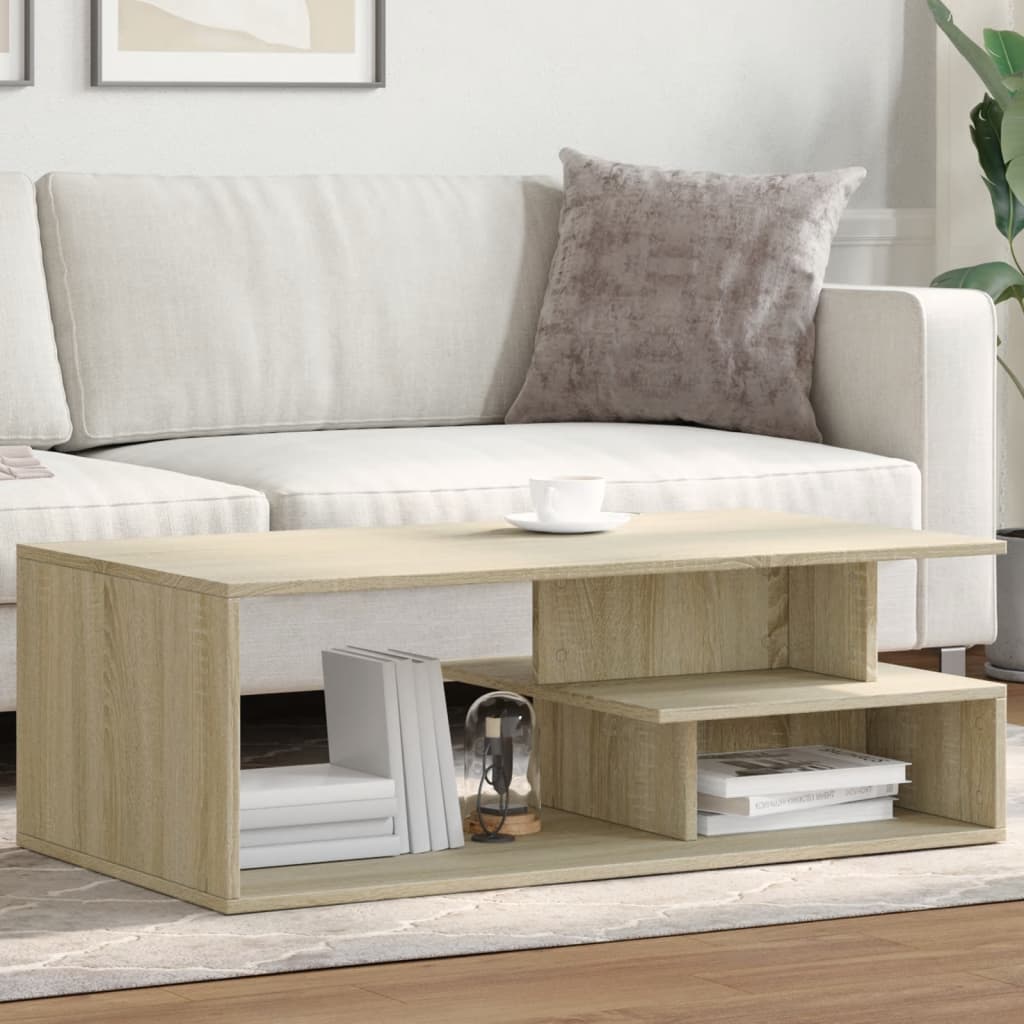 Stolik kawowy, dąb sonoma 102x55x35 cm materiał drewnopochodny vidaXL