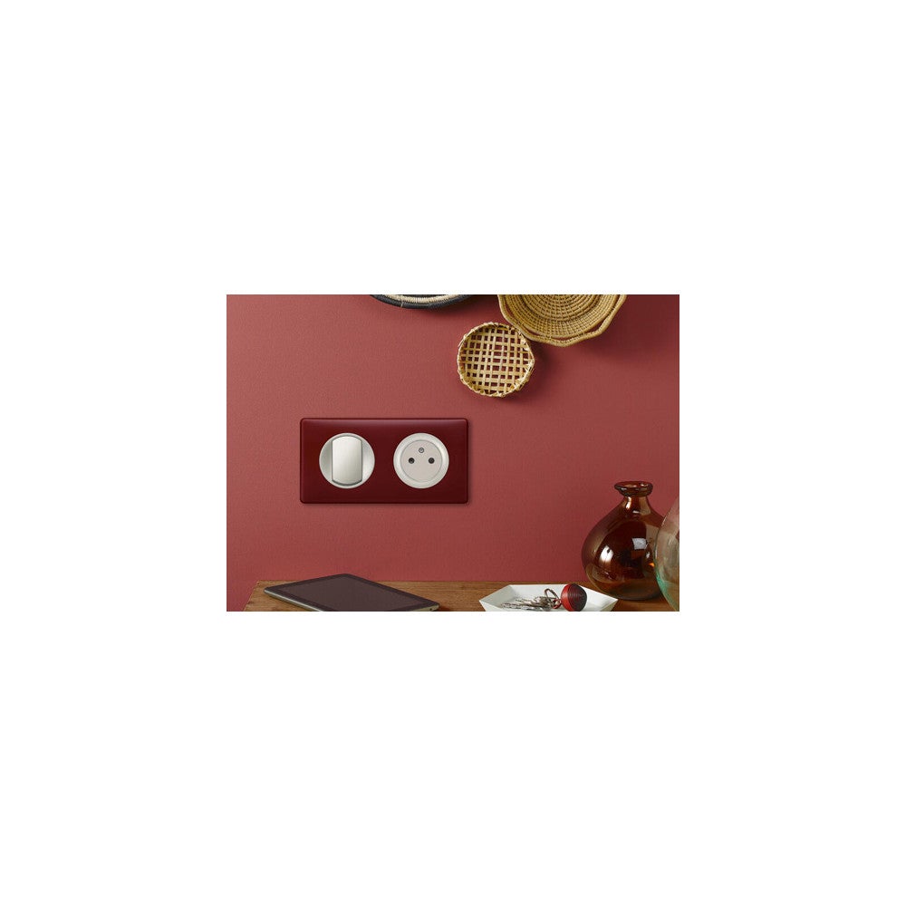 CT0117 Prise De Courant 16A 250V Spéciale Accessibilité Céliane Avec Enjoliveur Titanium - Professionnel - Foto 7