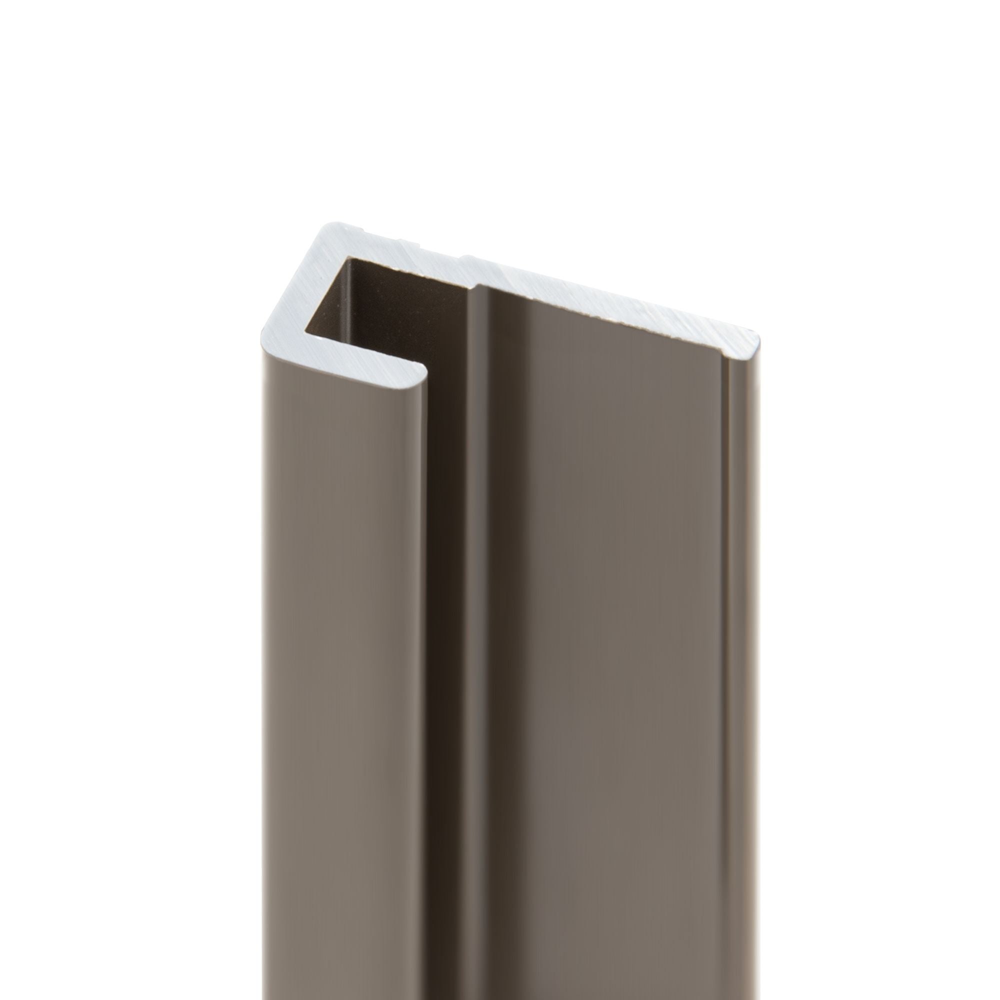 Schulte pack de 4 profilés 210cm: 2 profilés de finition + 1 profilé d’angle + 1 profilé d'extension pour panneaux muraux, DécoDesign,&nbsp;aluminium taupe - 2