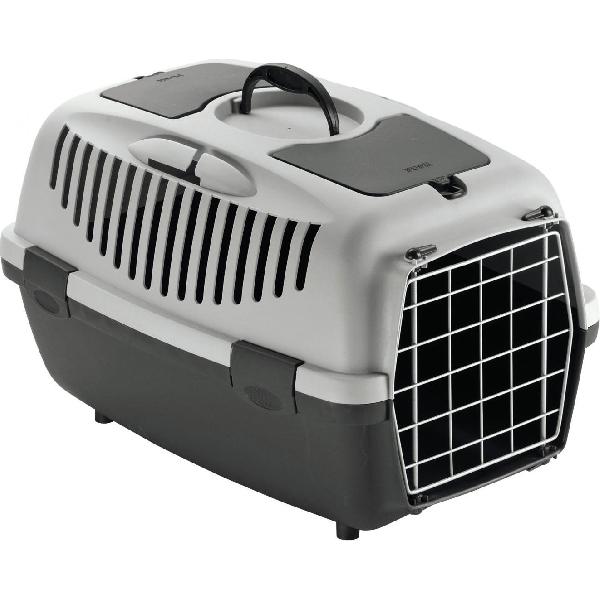 Stefanplast  Carrefour Trasportino Gulliver 2 Con Porta Metallo 55X36x35 Cm Transportín Para Mascotas De Aerolínea Gris , Leroy Merlin