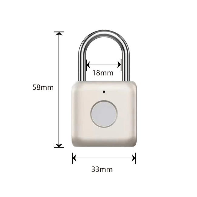 Lucchetto Intelligente Con Impronta Digitale CEWROM, Resistente Alle Intemperie, Ricarica USB, Per Bagagli, Armadietti E Magazzini