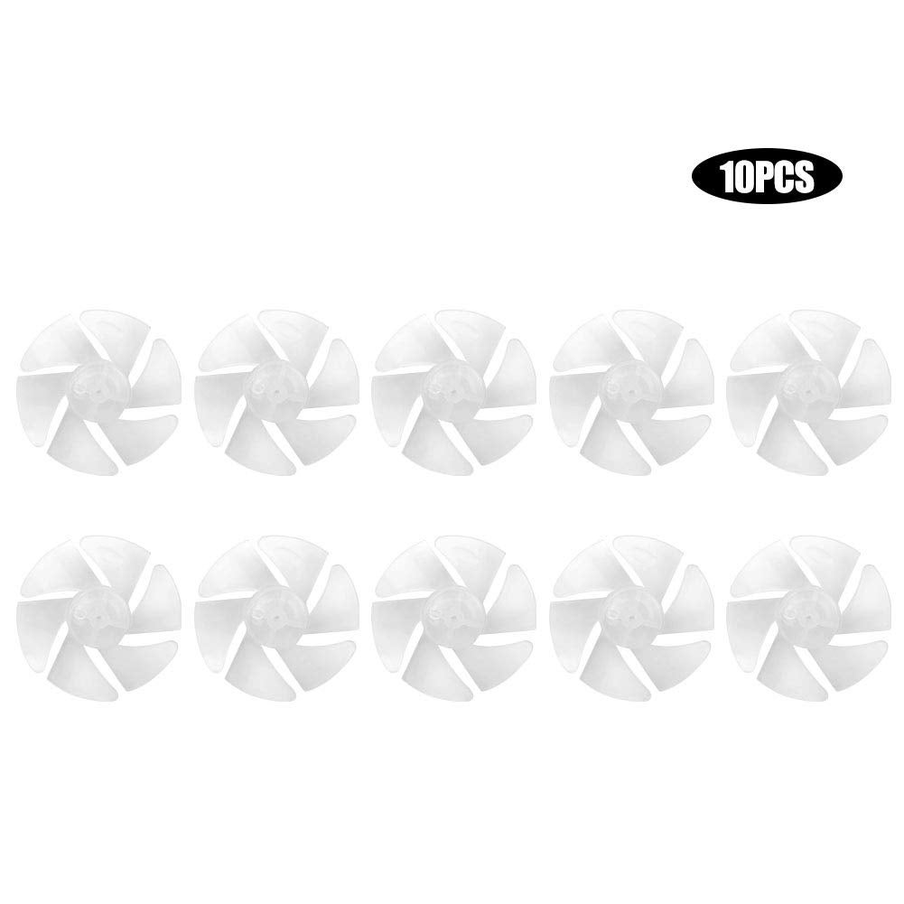Garneck 5 Feuilles Pales De Ventilateur Plastique 12 Pouces - Lames Universelles Avec Écrou Couvercle