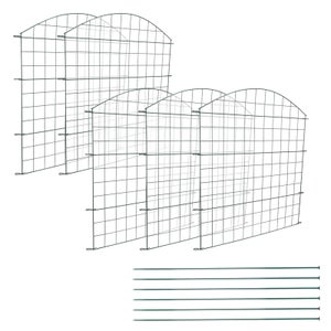 Recinzione per laghetto Arco inferiore Set da 11 pezzi Recinzione Cancello Recinzione ad arco superiore Recinzione VERDE da giardino | Leroy Merlin
