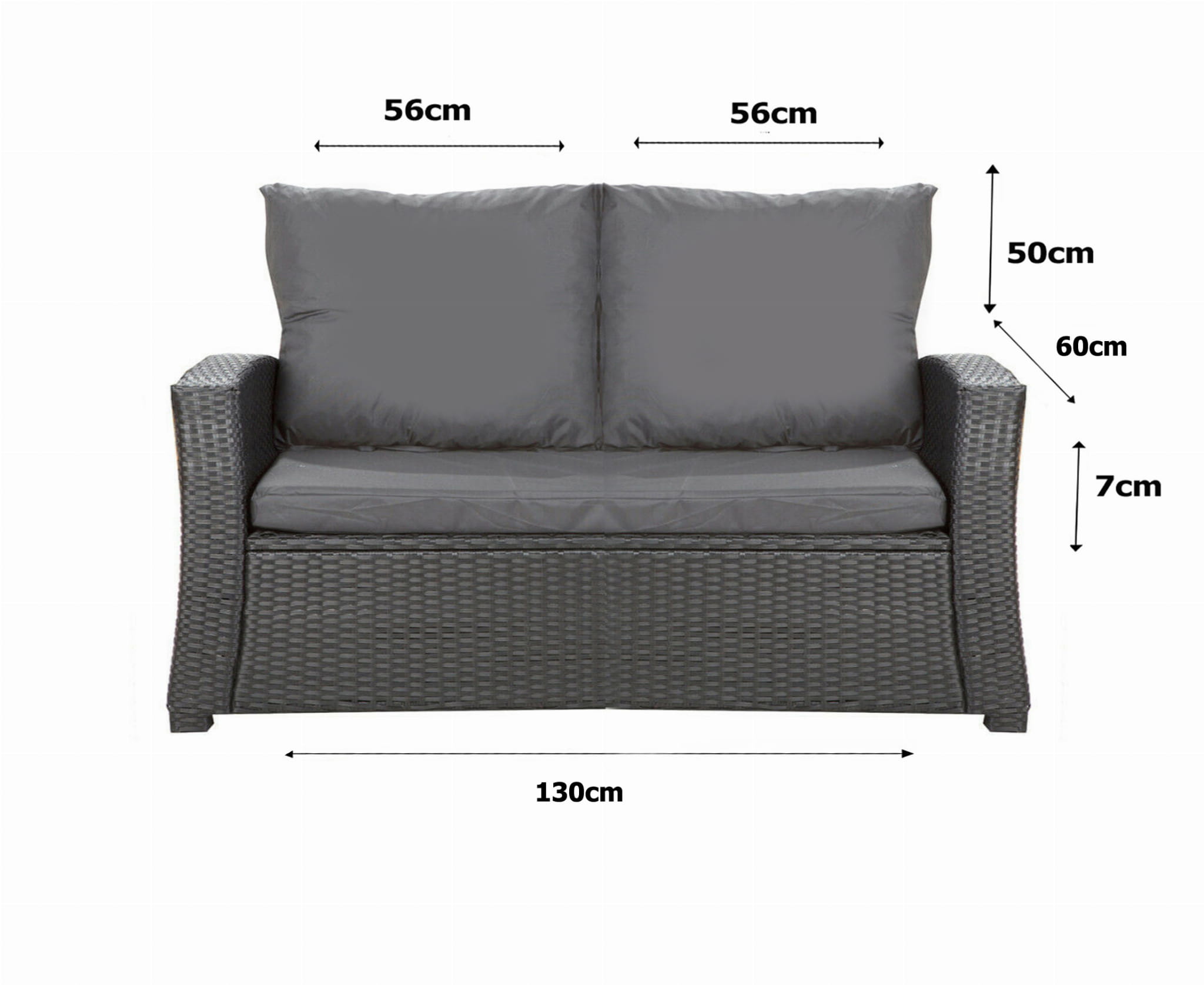 Cuscini Per Panda E Sedia A Dondolo - Set Lavabile Per Giardino E Casa - Foto 9