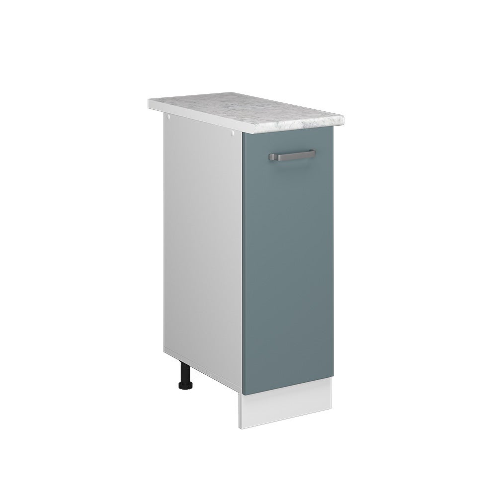 Vicco Uniwersalna jednostka bazowa R-Line, Niebiesko-szary, 30 cm z drzwiami, z blatem roboczym