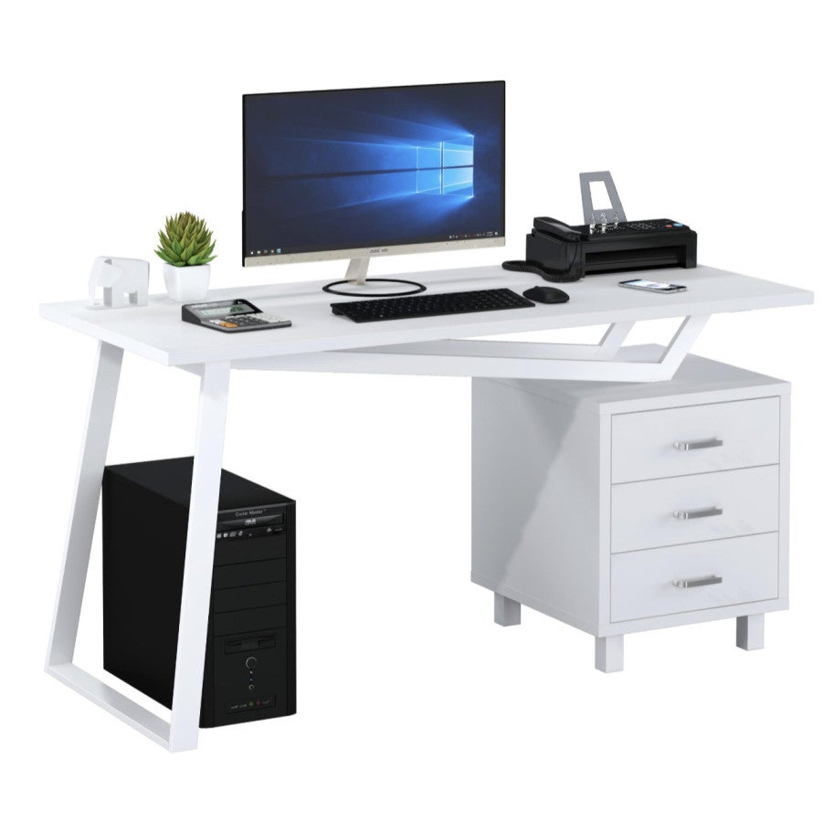 SCRIVANIA MOD. JOB CM 95X58 H. 76.5 BIANCO : Vendita Online SCRIVANIA MOD. JOB CM 95X58 H. 76.5 BIANCO In Offerta - Foto 9