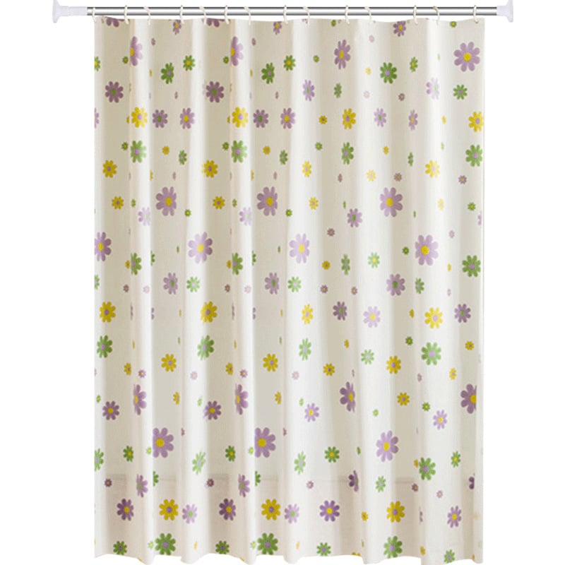 Gruba, wodoodporna i odporna na pleśń zasłona prysznicowa PEVA, zasłona łazienkowa bez wiercenia, pojedyncza zasłona bez drążka 200 * 200 cm