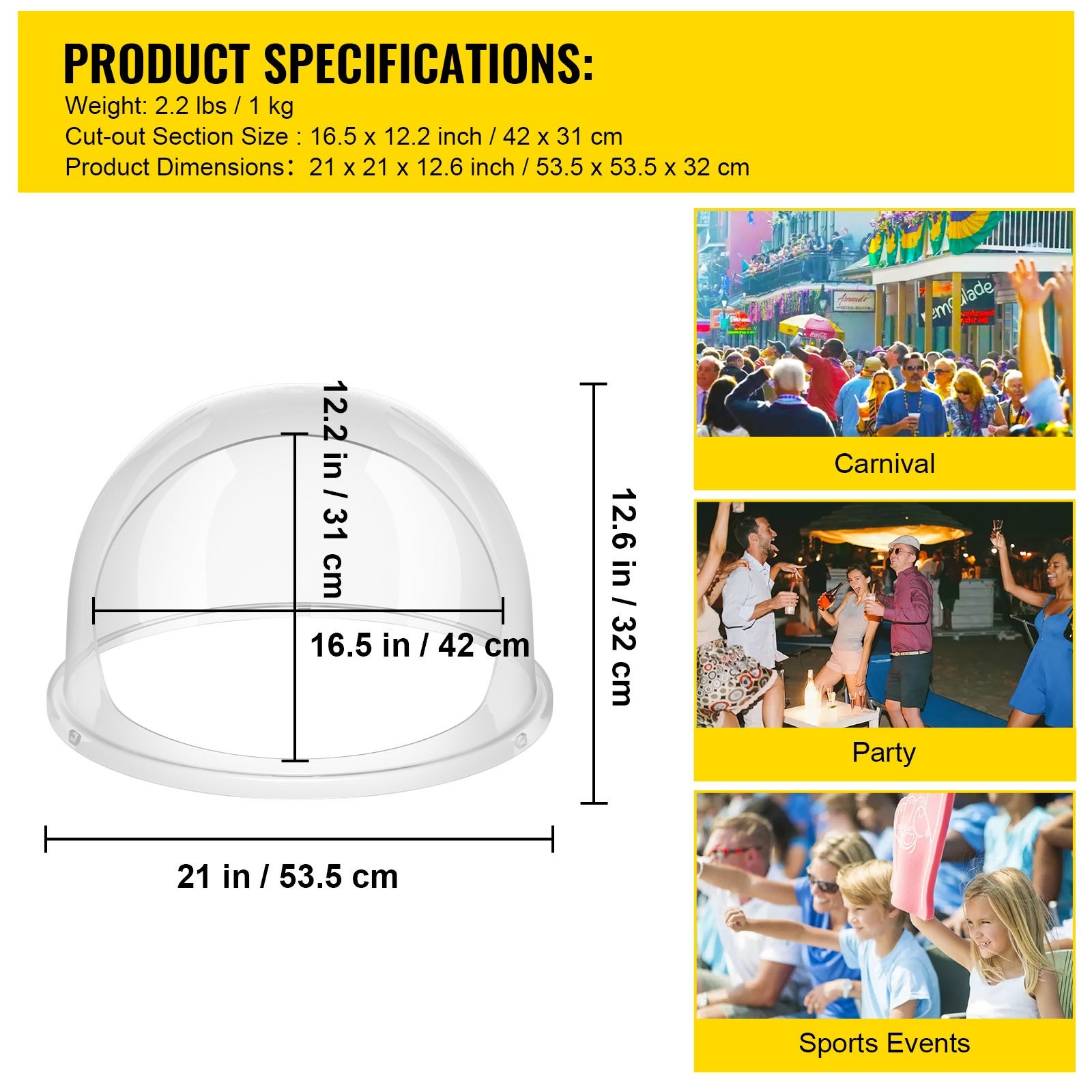 Housse protection machine barbe à papa SucceBuy 20,5
