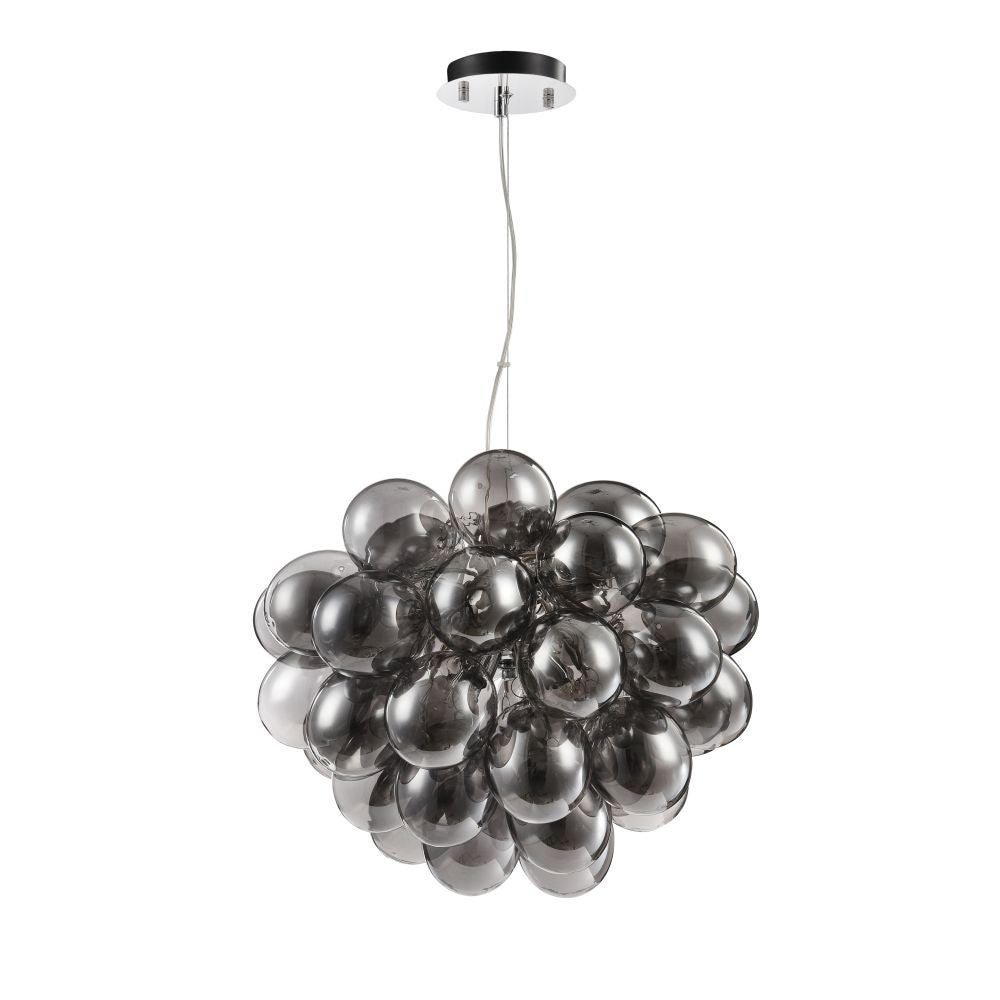 Lampa wisząca Balbo nikiel-dymiona 8xG9x28W wym: 170 x 50 x 50 cm szkło Maytoni