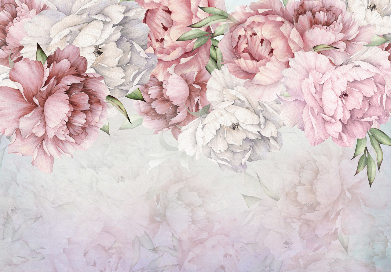 Stampa Su Tela Floreale Rosa Scuro E Bianco – Quadro Rustico Per Camera Da Letto E Soggiorno, 30,5x40,6 Cm