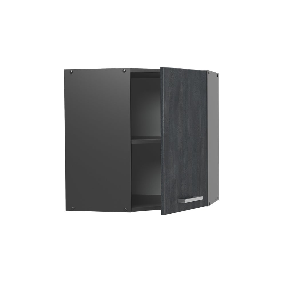 Vicco Elément haut de cuisine R-Line, Béton noir, 57cm - 4