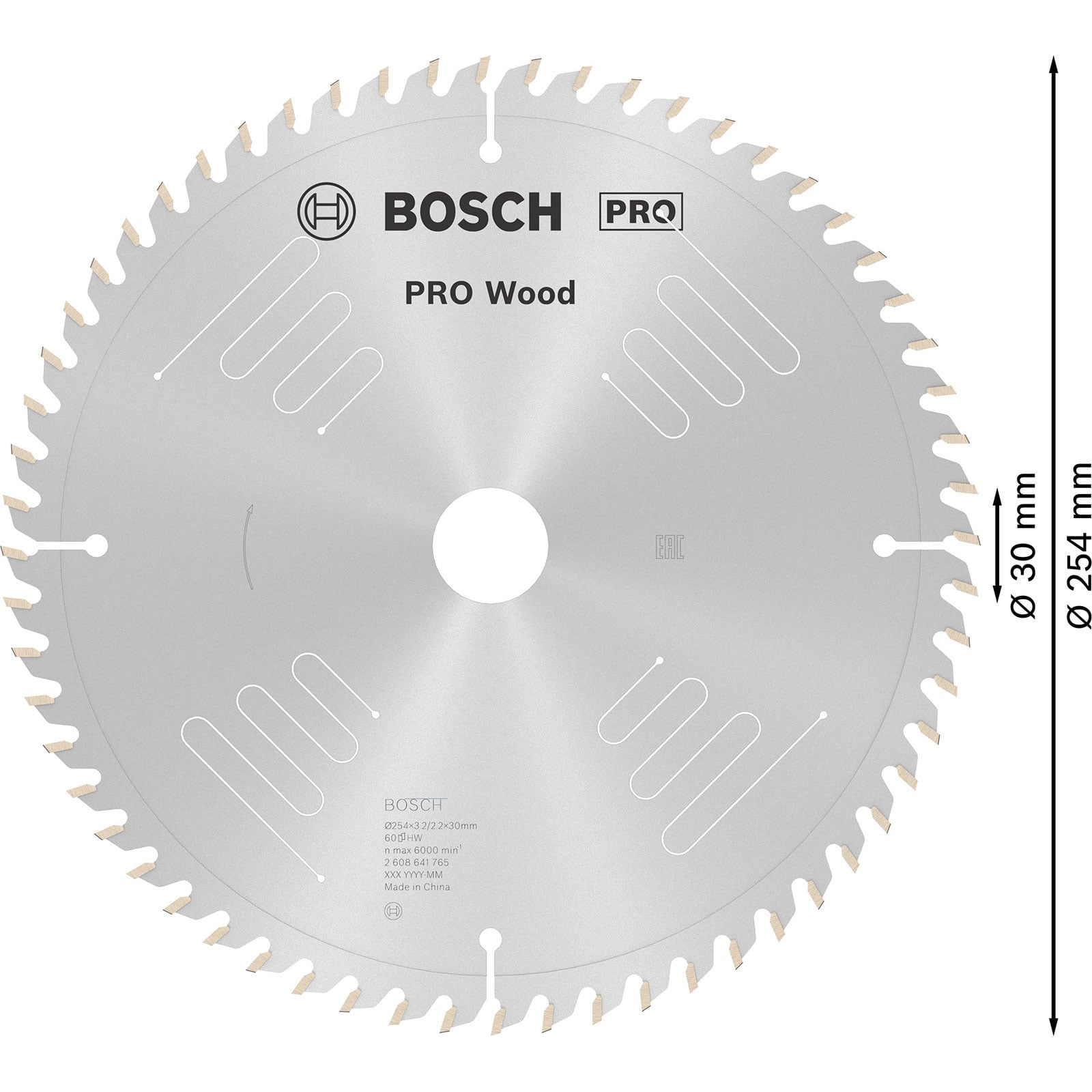 Tarcza do piły tarczowej Bosch Optiline Wood 254 mm 60 zębów - 5