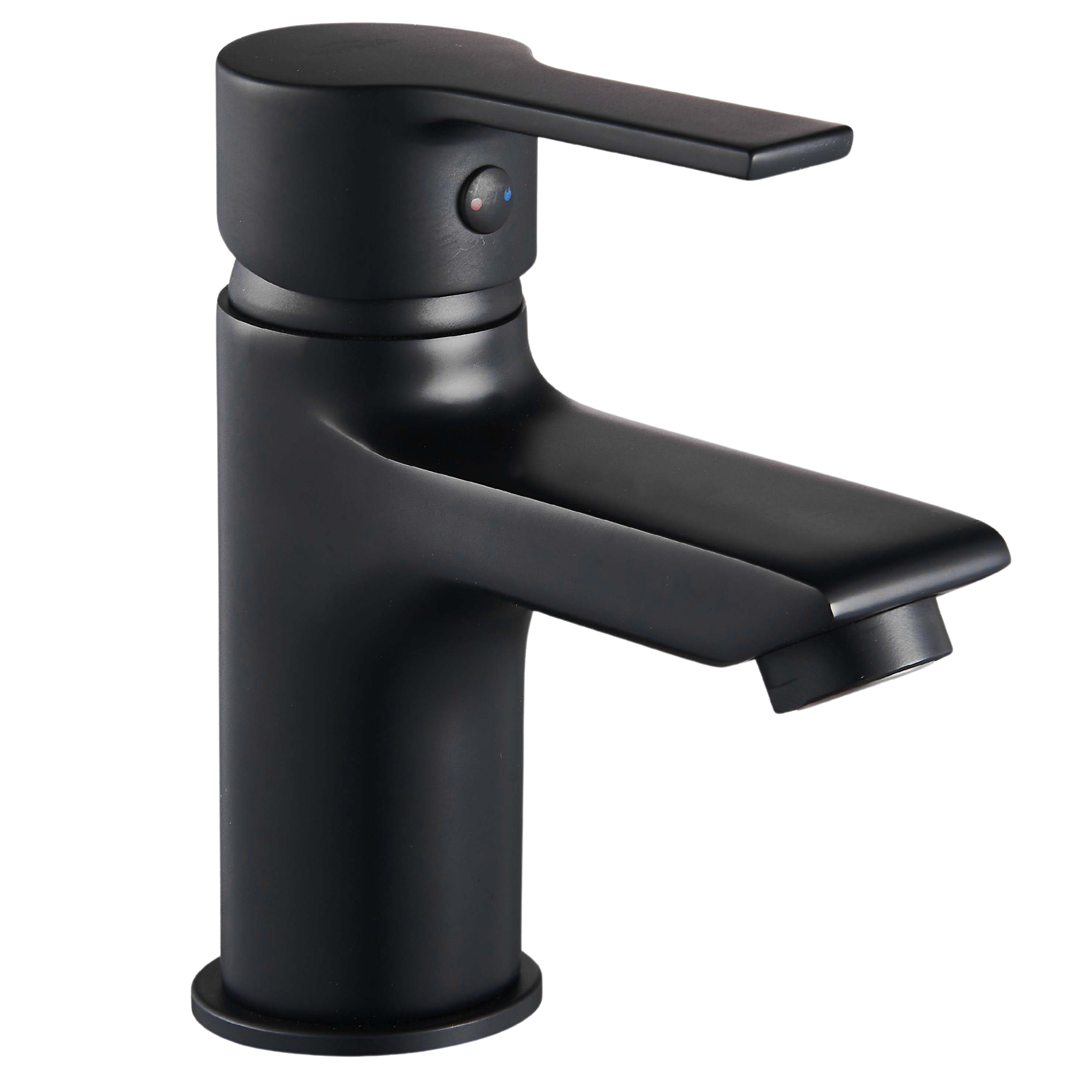 Bateria Umywalkowa Stojąca Jednouchwytowa Stała Czarny Mat Invena BRALOS