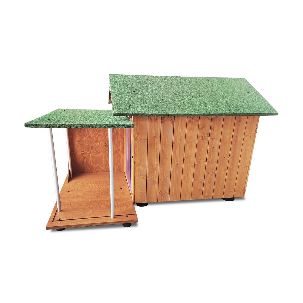 Veranda in Legno per Cuccia mod. Alpi da Esterno 